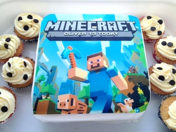 bolo festa minecraft