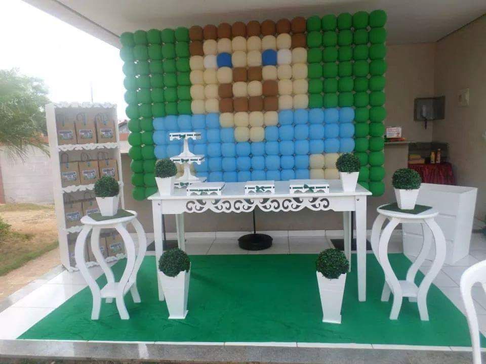 festa minecraft painel