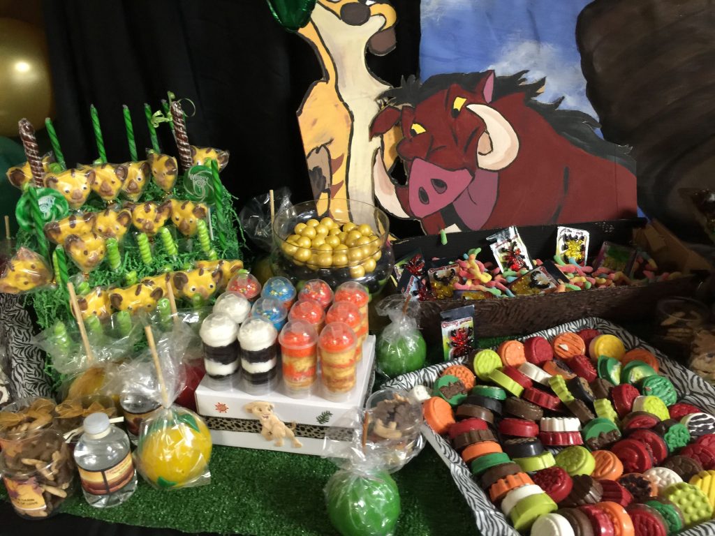 mesa de festa rei leão