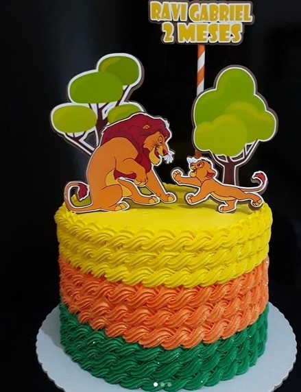 bolo festa rei leão