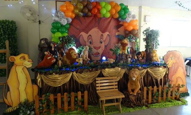 festa rei leão luxo