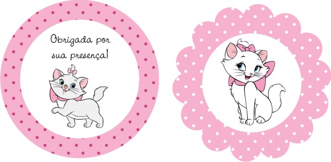 adesivo para lembrancinha gatinha marie