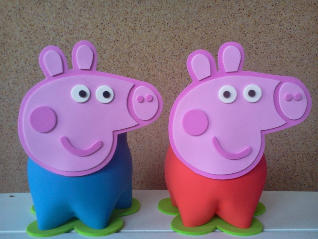 lembrancinha peppa pig em eva