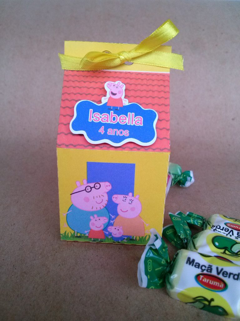 lembrancinha peppa pig caixa de leite