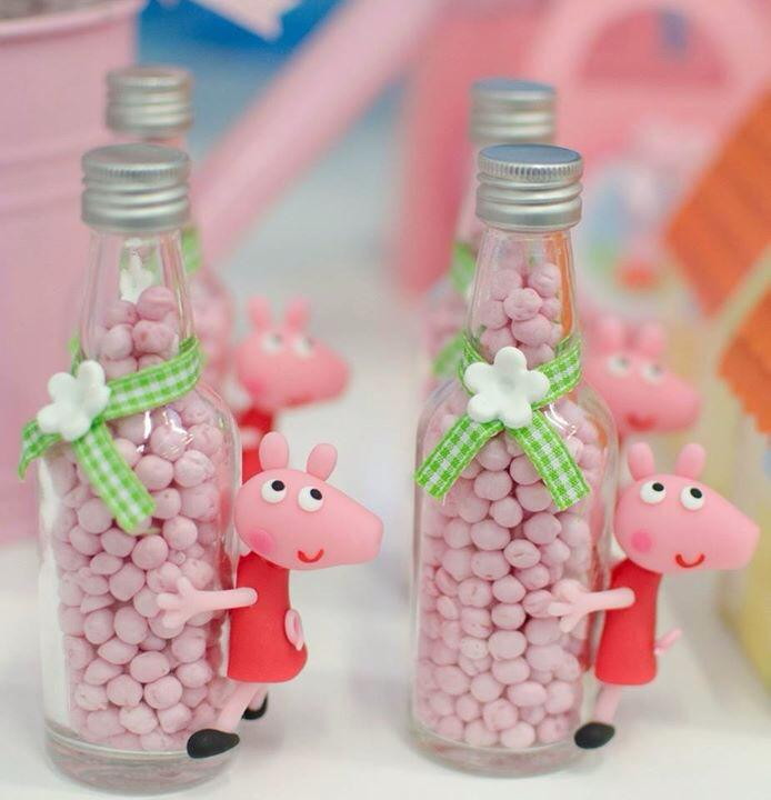 lembrancinha peppa pig garrafinha