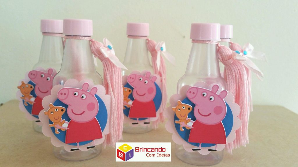 lembrancinha peppa pig garrafinha