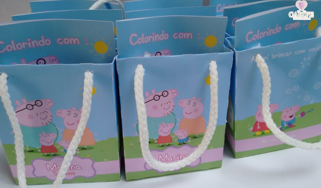 lembrancinha peppa pig sacolinha