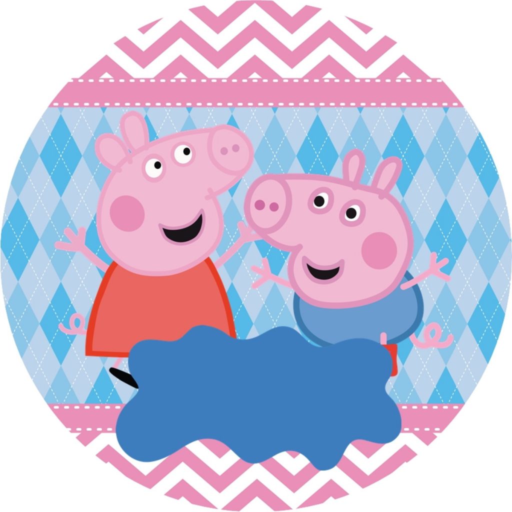 adesivo para lembrancinha peppa pig