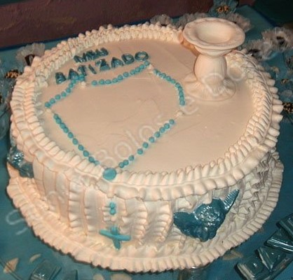 bolo batizado chantilly