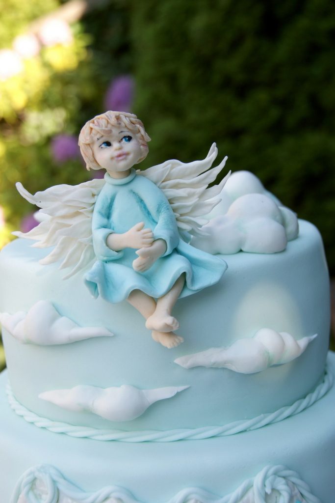 bolo batizado anjo
