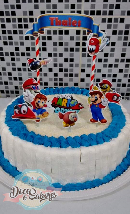 bolo super mario chantilly glace