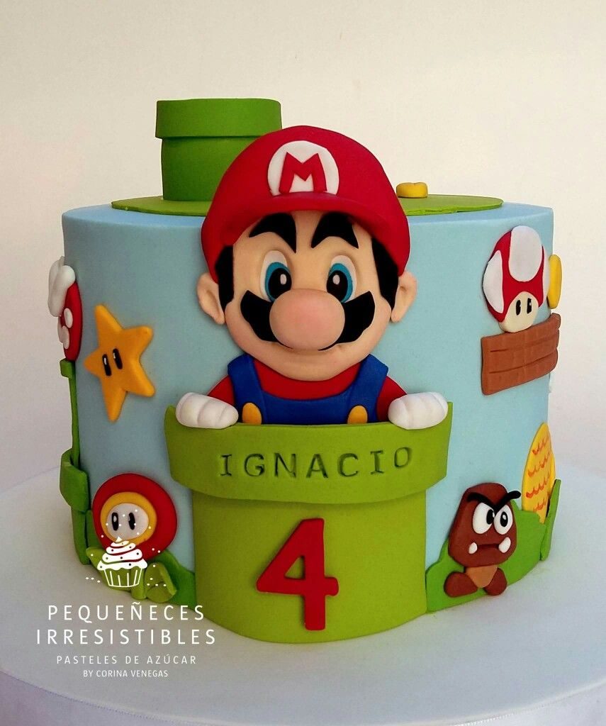 bolo super mario pasta americana