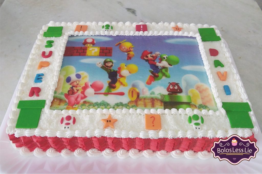 bolo super mario papel arroz