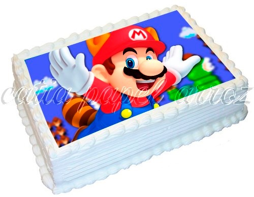 bolo super mario papel arroz