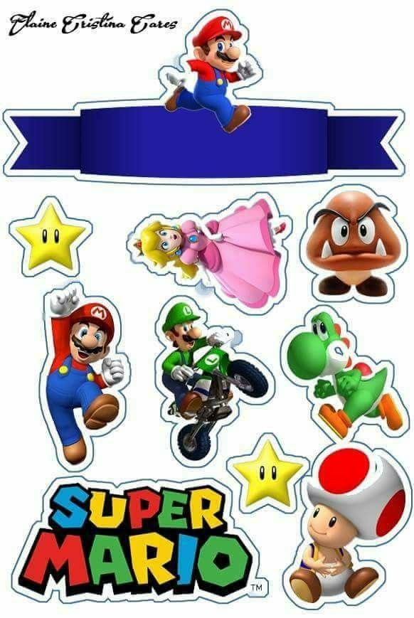 topo de bolo super mario