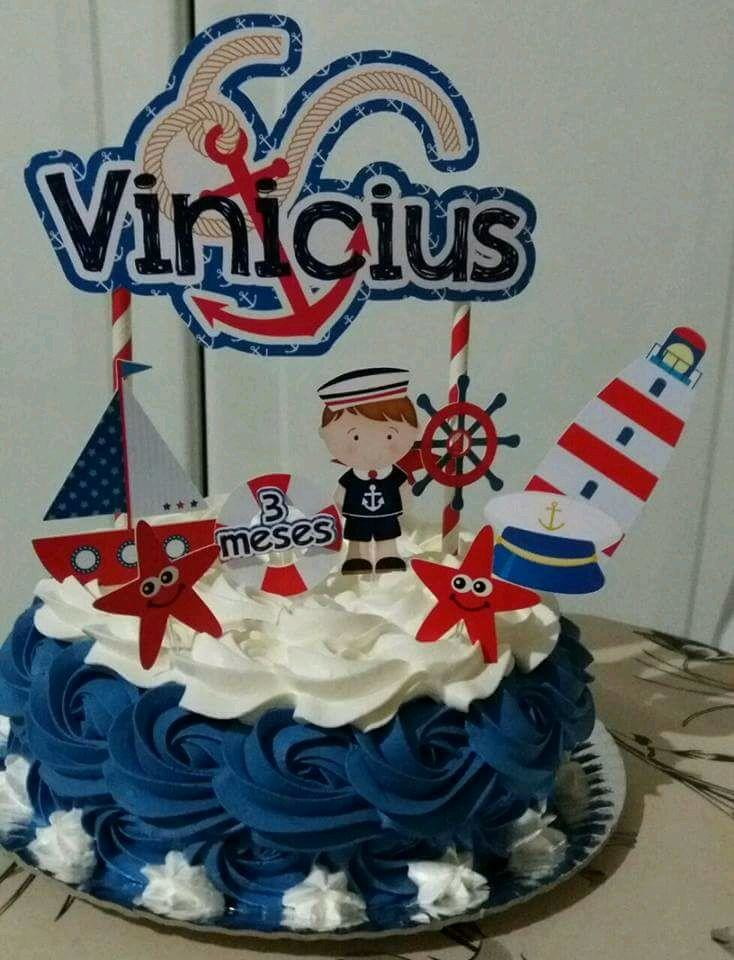 bolo marinheiro 1 ano