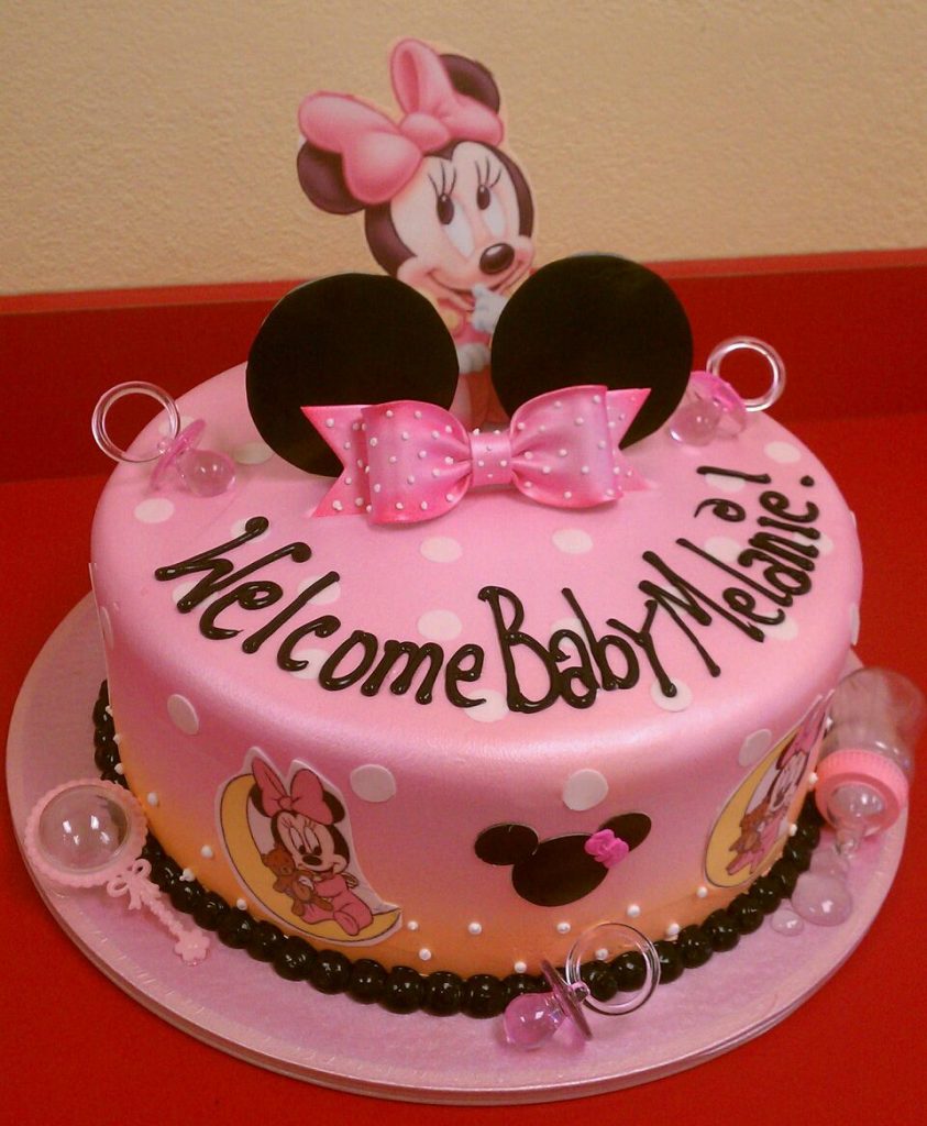 bolo Minnie rosa baby