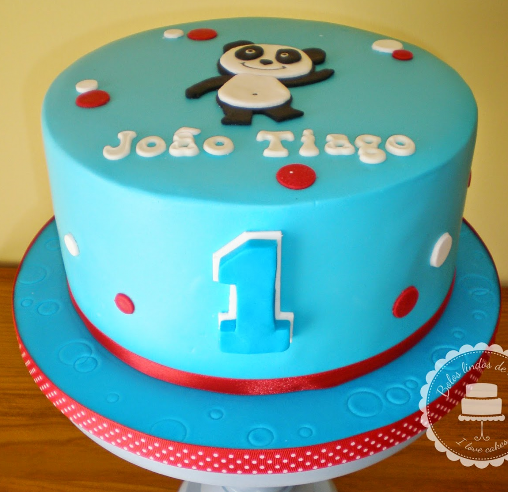  bolo panda azul