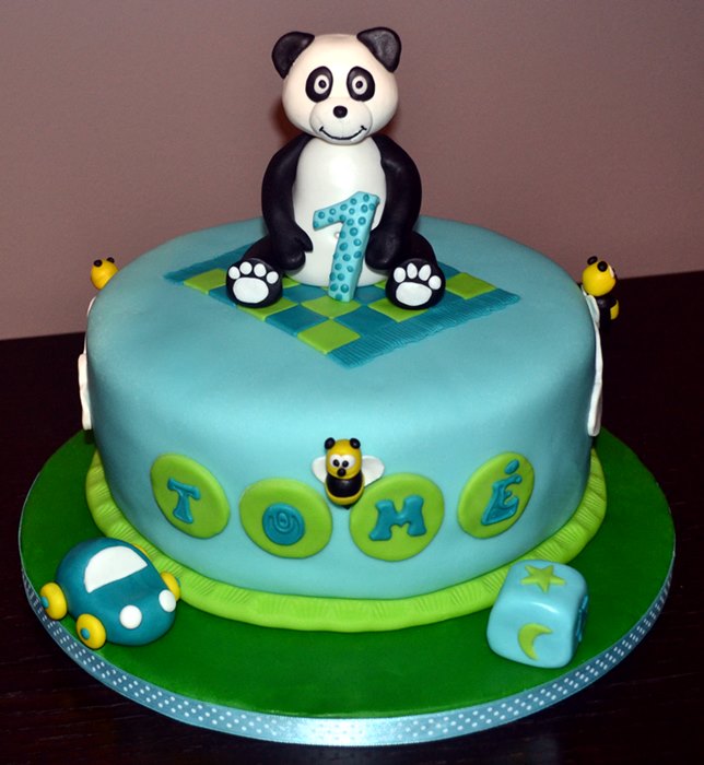  bolo panda mesversário