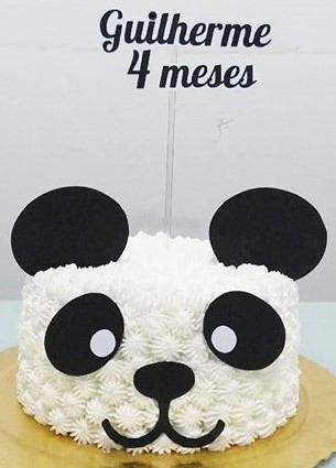  bolo panda mesversário