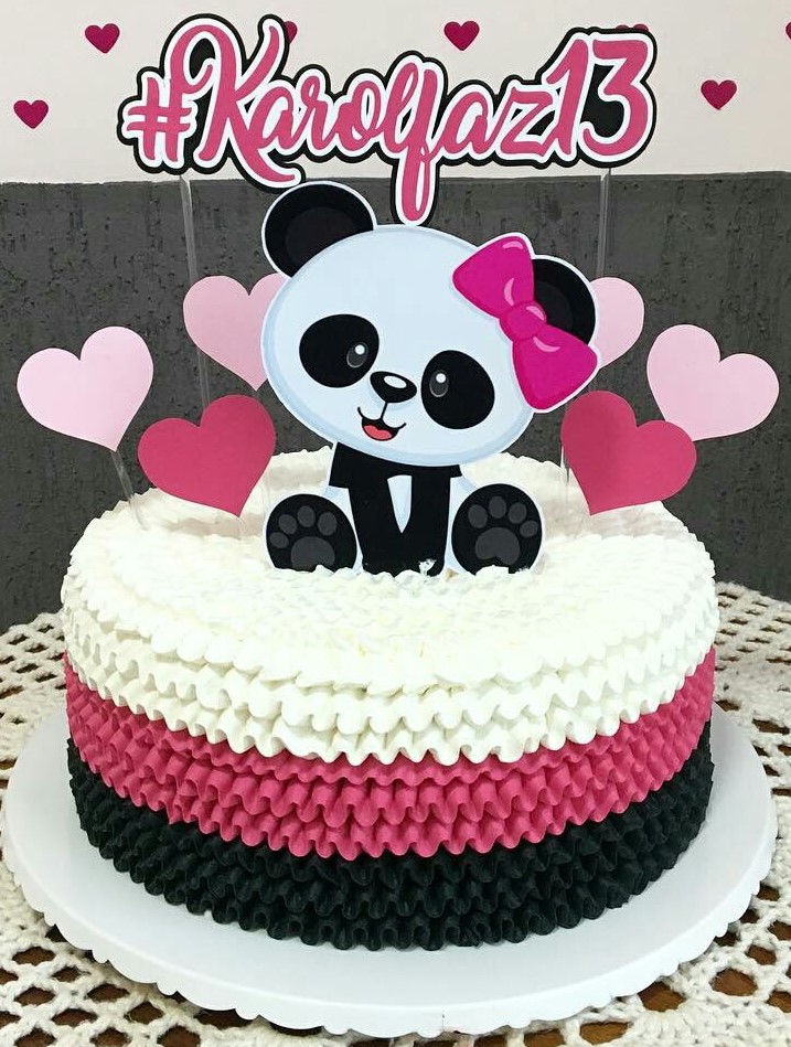  bolo panda simples