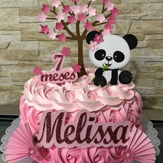  bolo panda mesversário