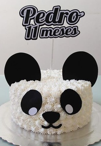  bolo panda mesversário