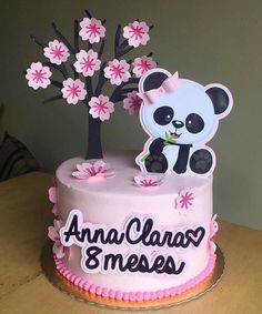  bolo panda mesversário