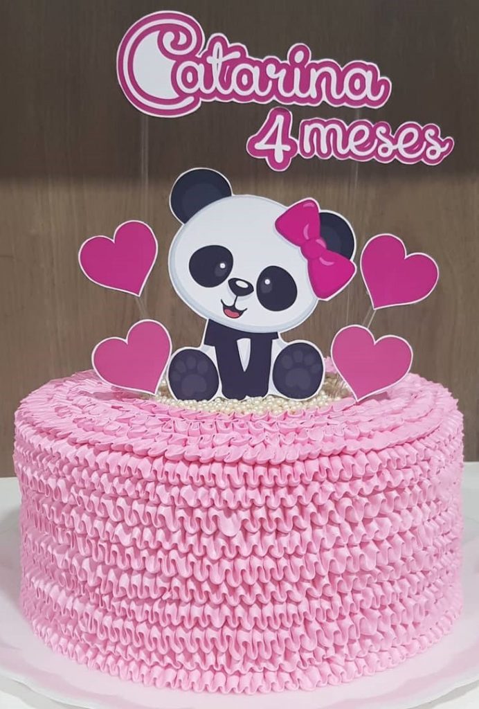 bolo panda mesversário