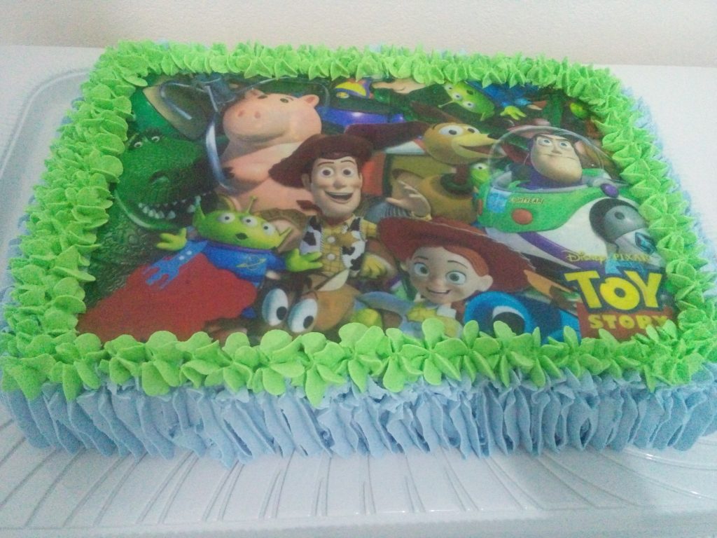 bolo toy story papel arroz