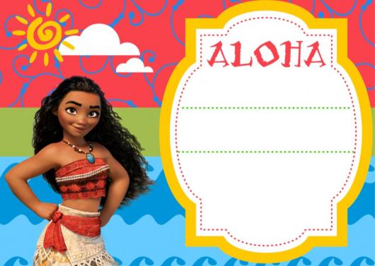 convite moana para editar e imprimir