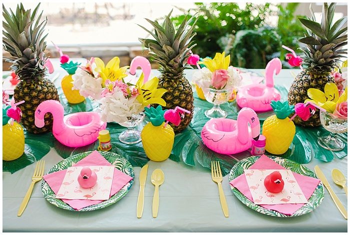 festa flamingo abacaxi