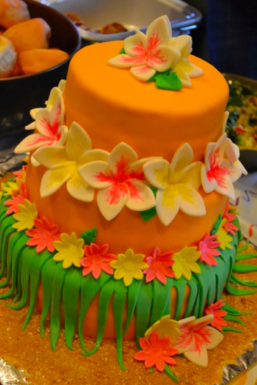  bolo para festa havaiana 