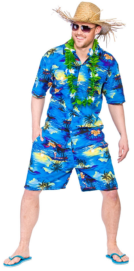 roupa havaiana homem