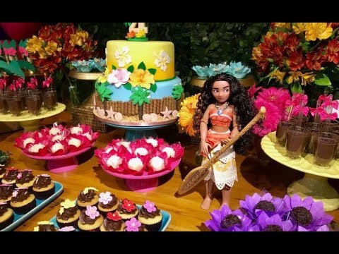 enfeites para festa moana