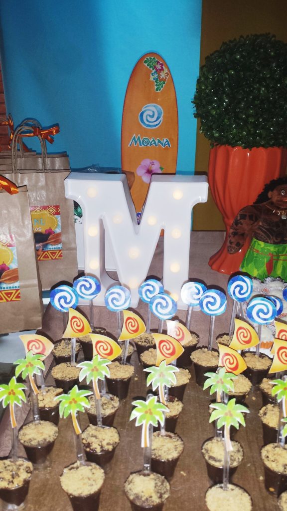 enfeites para festa moana