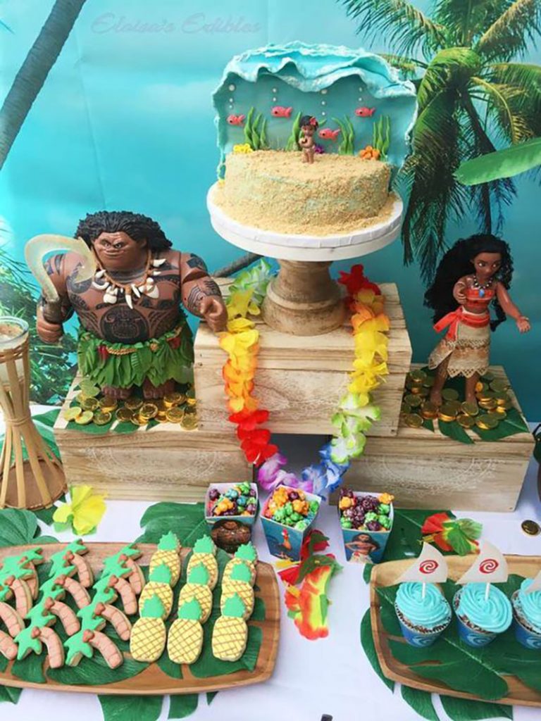 enfeites para festa moana