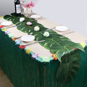 festa tropical decoração mesas