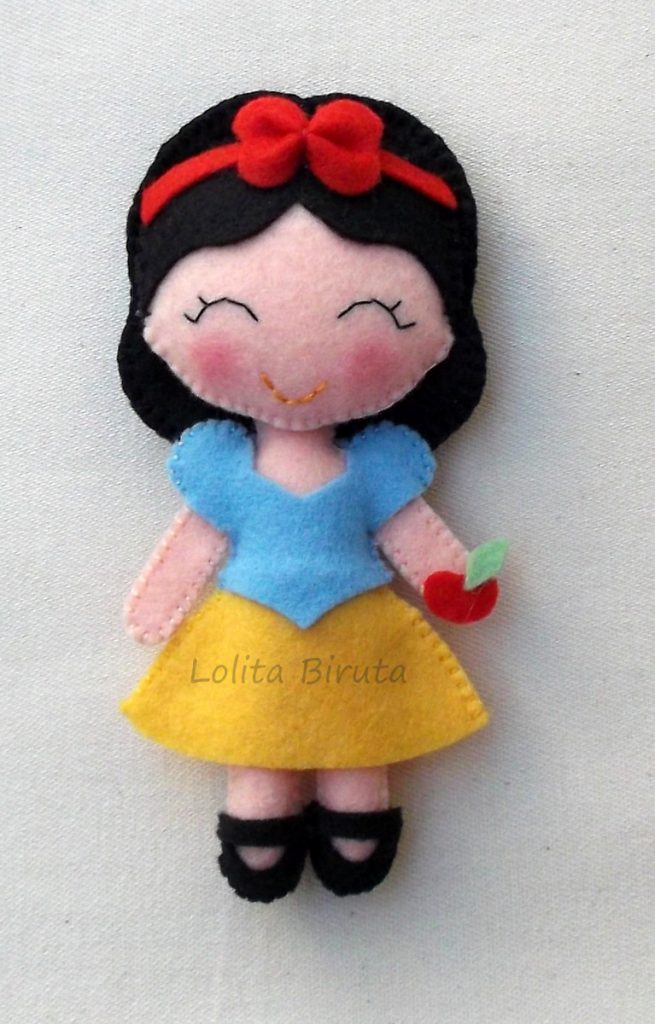 lembrancinha da branca de neve feltro