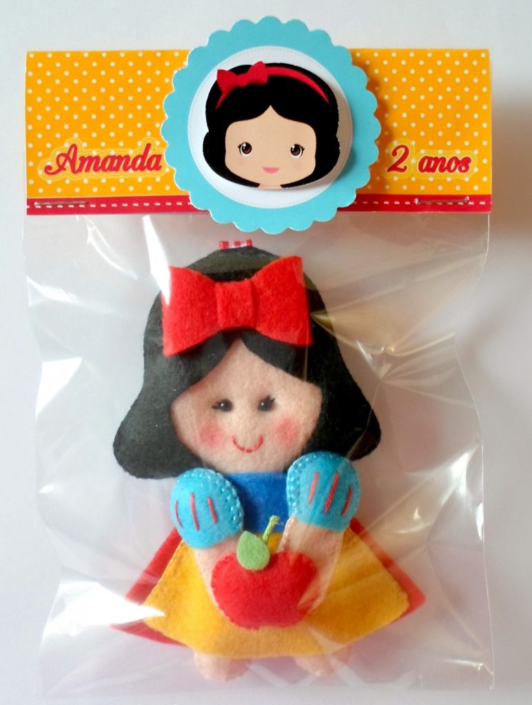 lembrancinha da branca de neve feltro