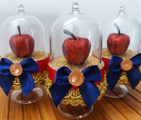 maçã para lembrancinha branca de neve