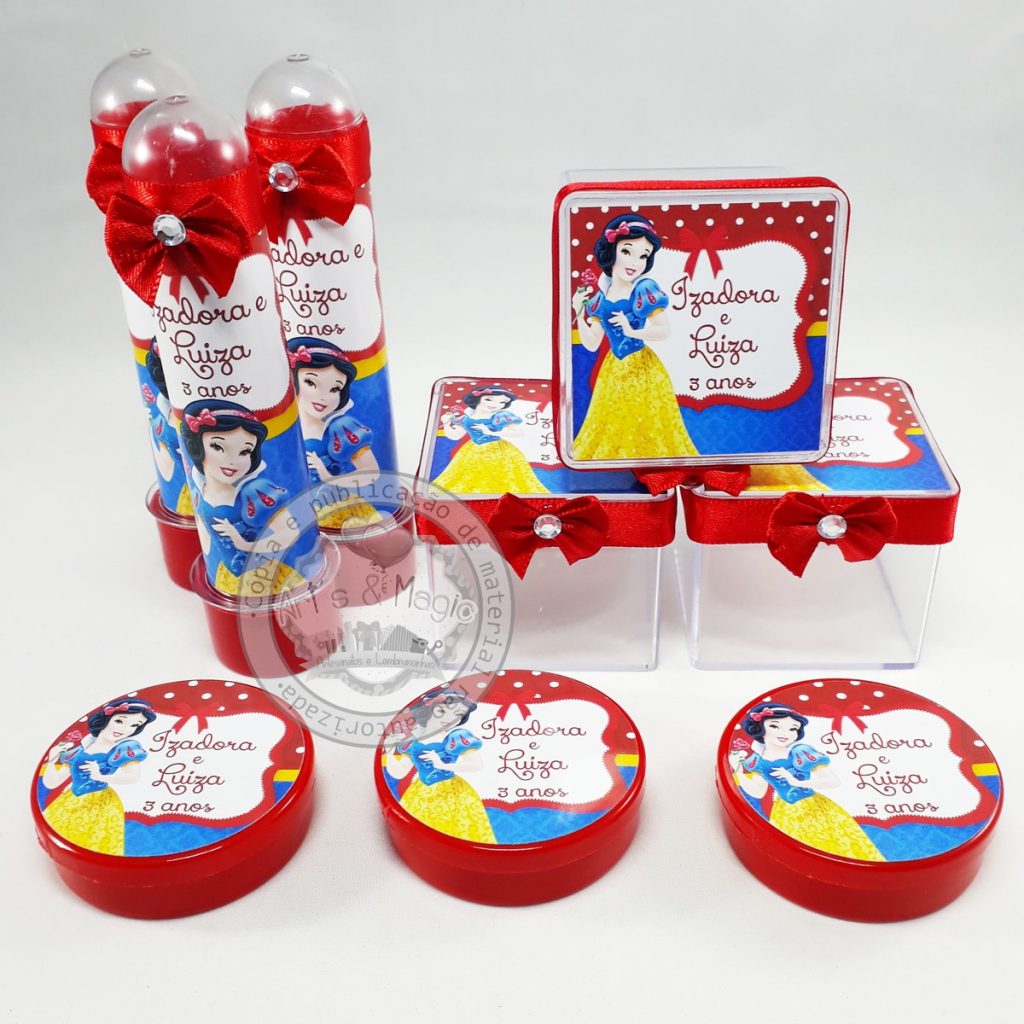  lembrancinha branca de neve personalizada