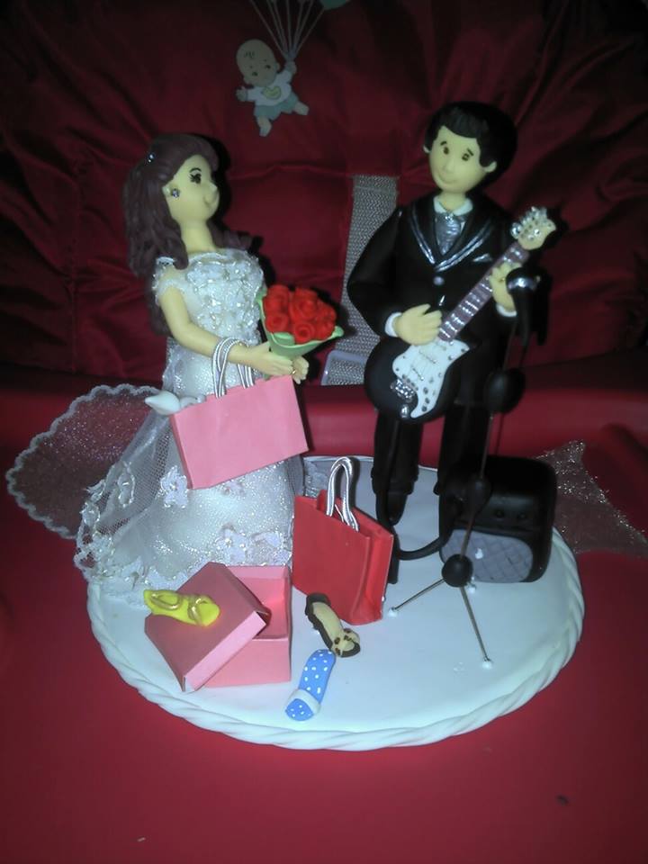topo de bolo para casamento biscuit