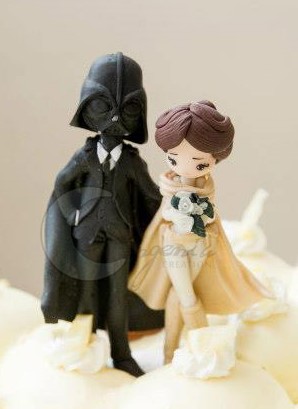 topo de bolo para casamento star wars
