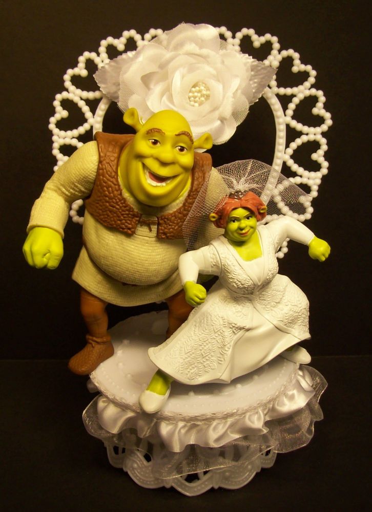 topo de bolo para casamento shrek e fiona