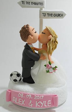 topo de bolo para casamento futebol 