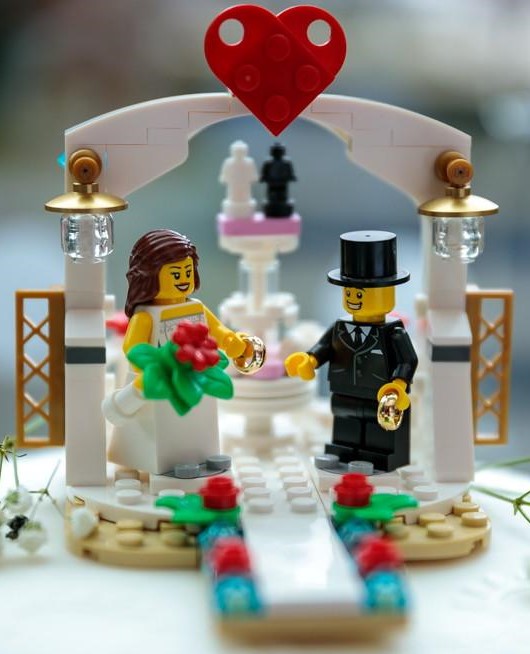 topo de bolo para casamento lego 