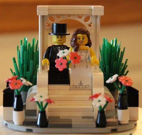 topo de bolo para casamento lego