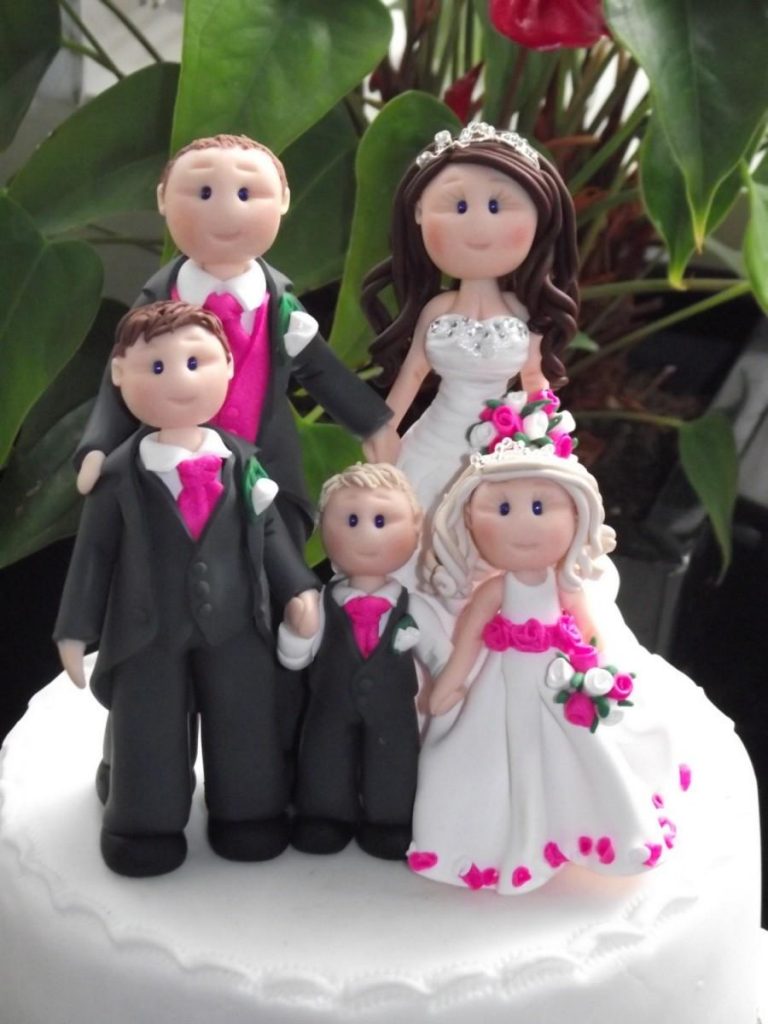 topo de bolo para casamento filhos 