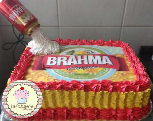 bolo da brahma quadrado